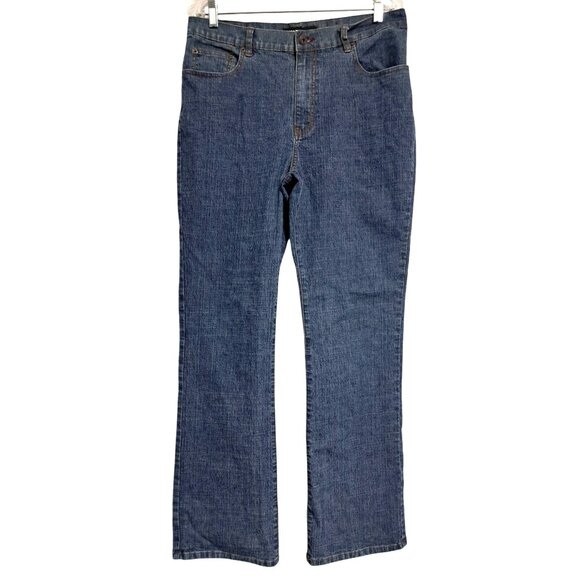 Y2K KIKIT Jeans Womens Size 14 Boot Cut Stretch Blue Denim Maurice Sasson - Picture 1 of 10